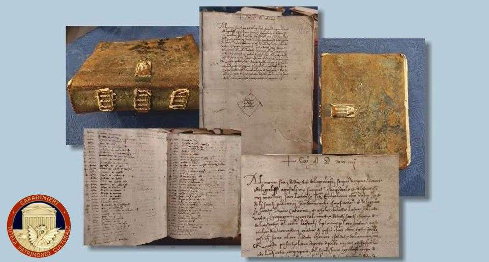 Deruta, recuperato un manoscritto del 1524: denunciato un bibliofilo